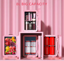 Load image into Gallery viewer, Mini Refrigerator with LED
