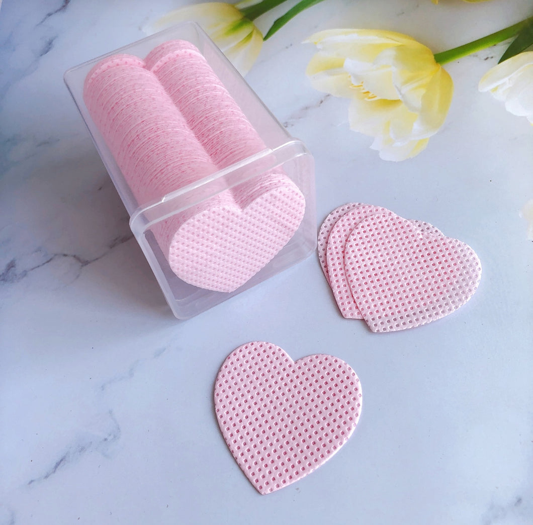 Heart-shaped Pink Adhesive Cleanser Wipes