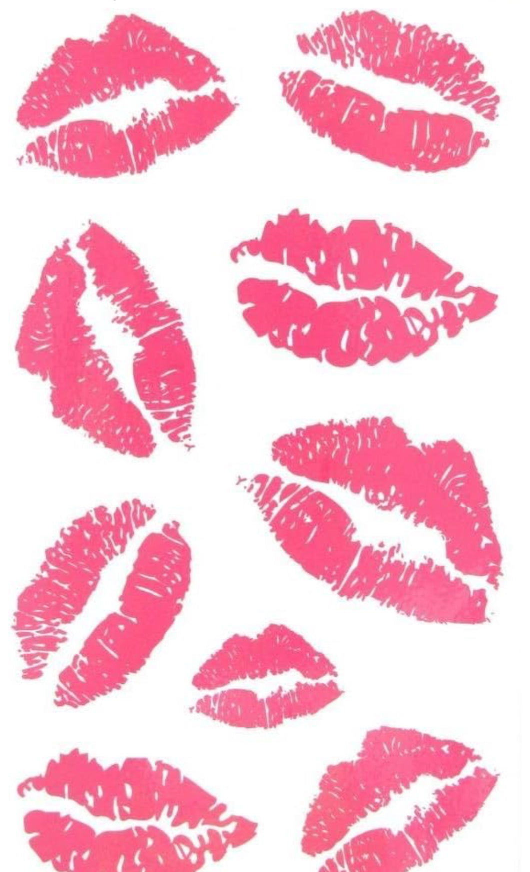 Pink lips Temporary Tattoo