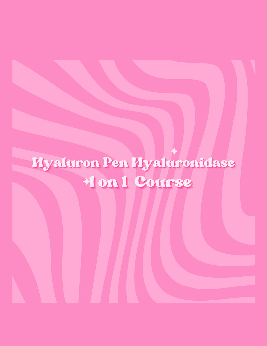 1 On 1 Hyaluron Pen Hyaluronidase Course