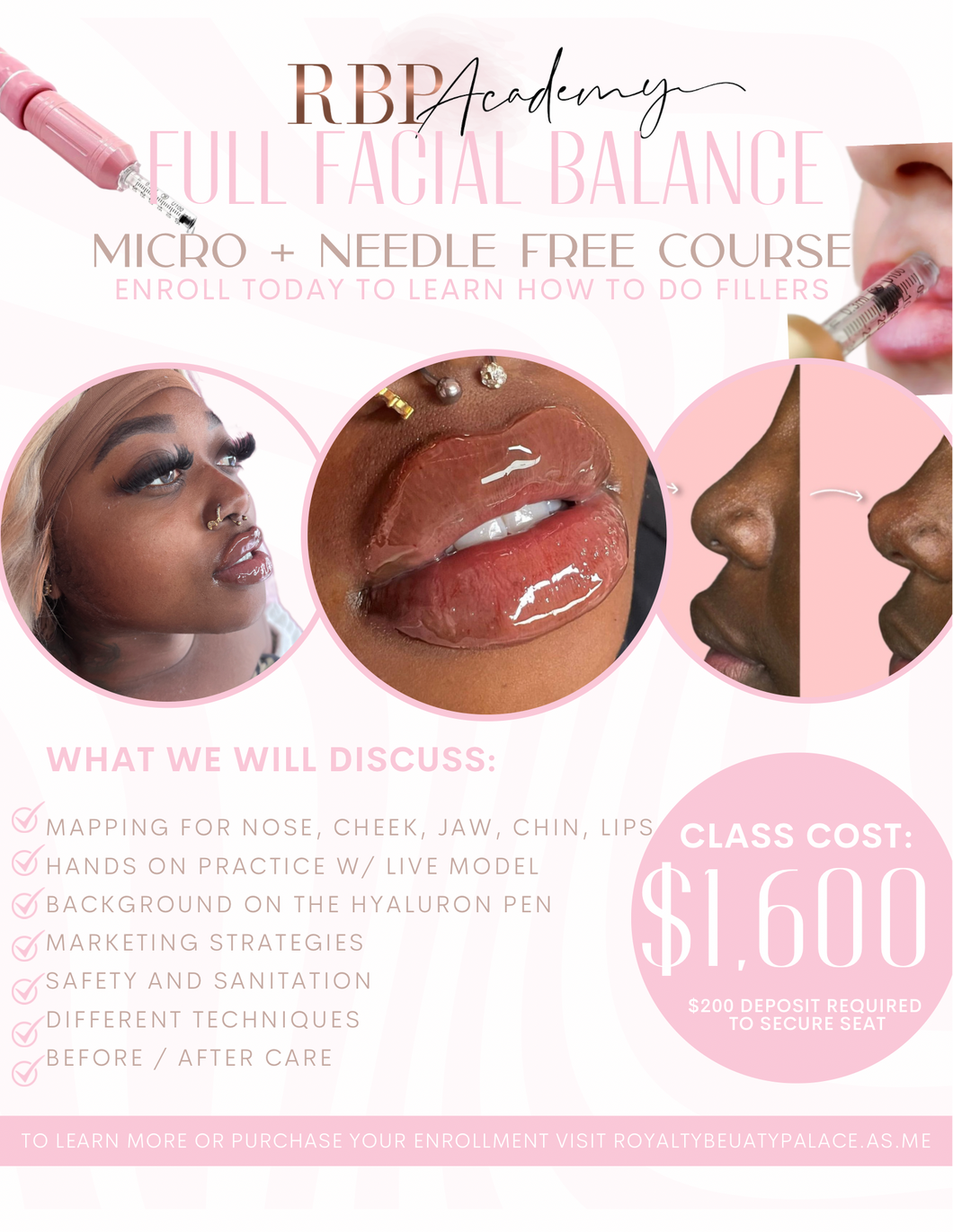 1:1 All in One Full Facial Balancing with the Micro + Hyaluron Pen Course