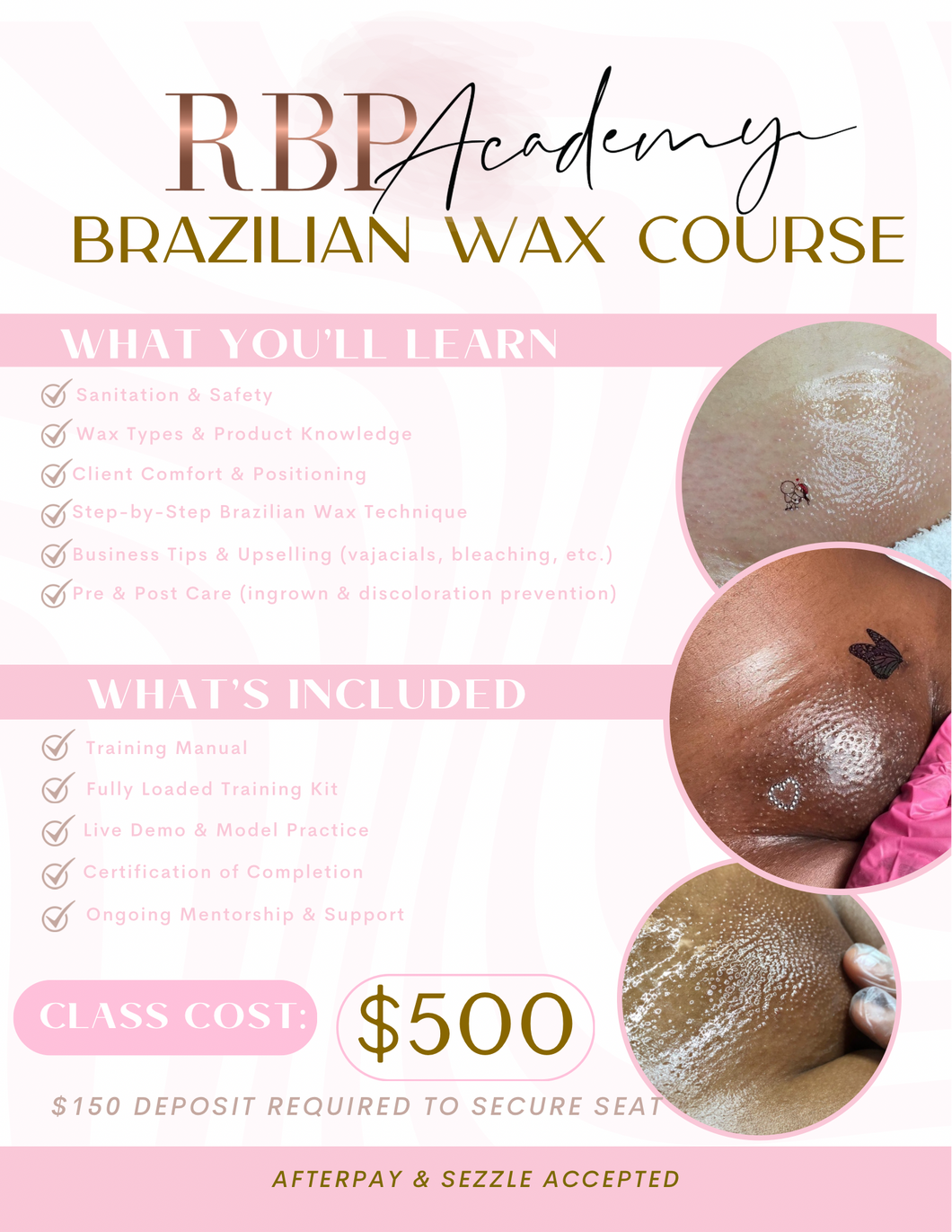 1:1 Brazilian Wax Training Course